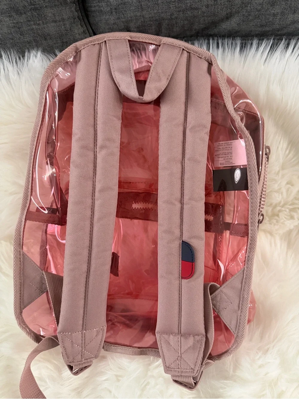 Clear Pink full size Hershel  Backpack